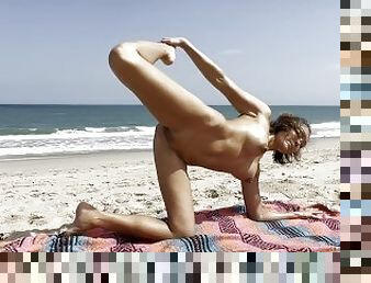 nude beach yoga
