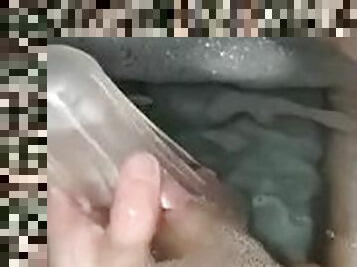 baignade, masturbation, chatte-pussy, amateur, énorme-bite, ados, jouet, branlette, ejaculation-interne, jeune-18