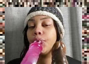 Deepthroating 2 huge dildos ???????? FULL VIDEO ON OF @LOVELYY.E