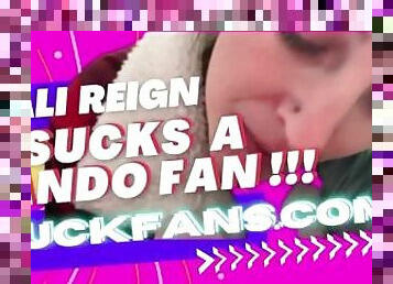 Cali Reign Sucks Off a Random Fan IFUCKFANS DOT COM