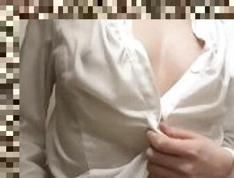 Teacher gets horny to her See-through Shirt??????????????????????????????