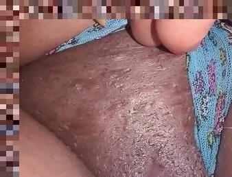 Ebony Panty masturbation