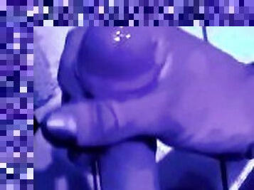 Cum load Under a black light