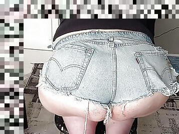 Shorts jammed in my ass!