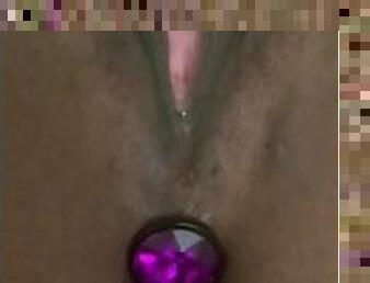 masturbation, chatte-pussy, amateur, ébène, milf, jouet, solo, humide, tatouage