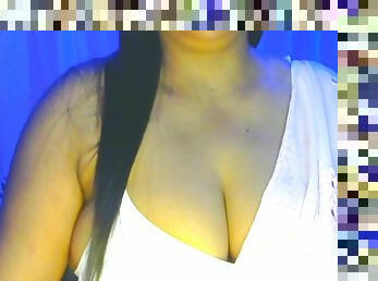 Hot Desi Sexy Girl Jaanebaharji Fun In Cam. White Bra Big Boobs Verry Hot