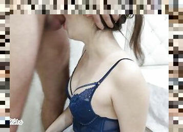 russe, amateur, fellation, ados, maison, branlette, fellation-profonde, couple, ejaculation, blanc