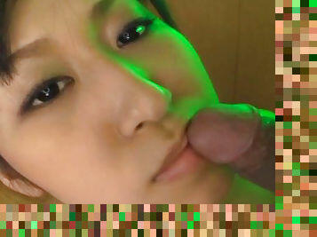 Nasty Asian babe Ai Serizawa gets facial