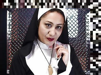 The nun instructs you