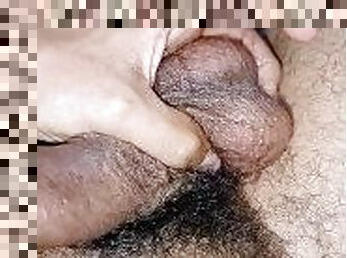 poilue, masturbation, amateur, gay, solo, boules