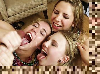 Party girls enjoying cock in mind blowing group scenes