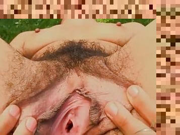 klitoris, aşırı, kıllı, mastürbasyon-masturbation, meme-uçları, amcık-pussy, siyahi-kadın, parmaklama, sevimli, bacaklar