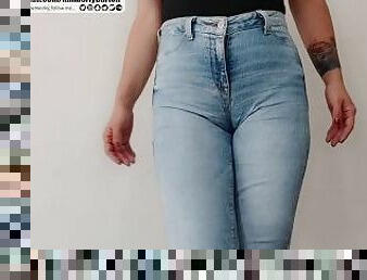 gros-nichons, chatte-pussy, amateur, milf, latina, chienne, serrée, seins, jeans, orteil-de-chameau