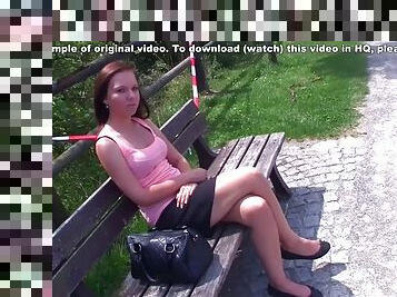 Perfect porn video in public with a delicious girl