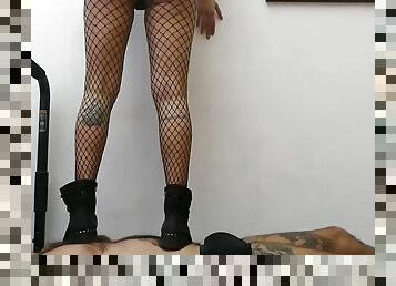 marido, dor, humiliação, botas, domínio-feminino, cabedal