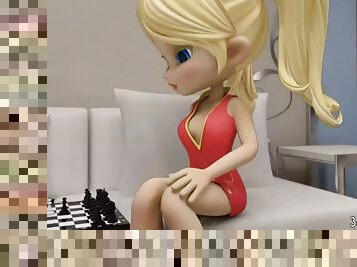 A Game of Chess Turns into Wild Pounding HQ 3D PORN