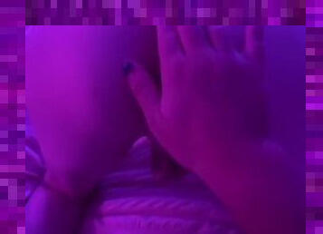 Huge ass trans girl gets fingered