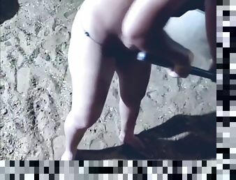 Nude Desi Housewife Working In Her Farm