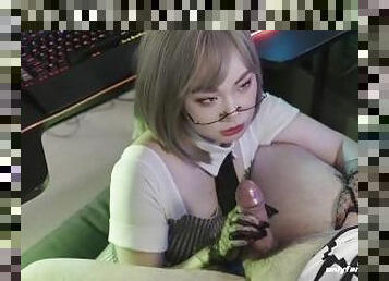 The New AI Girl Is Here, Stop Playing Video Game, Play With Me!!! AI Girl Gives Blowjob (Teaser)