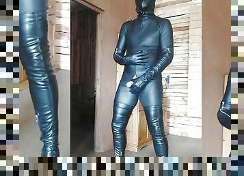 masturbation, amateur, ejaculation-sur-le-corps, énorme-bite, gay, ejaculation, fétiche, latex, solo, bottes