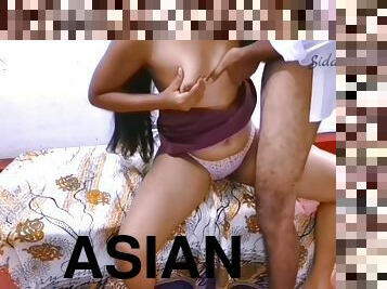 asiatique, amateur, brunette