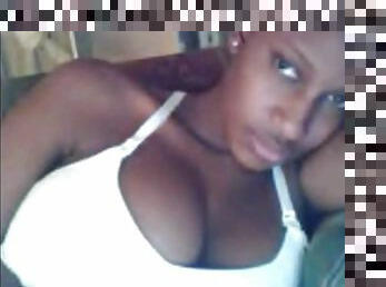 gros-nichons, ébène, black, cam, voyeur, webcam, gros-seins