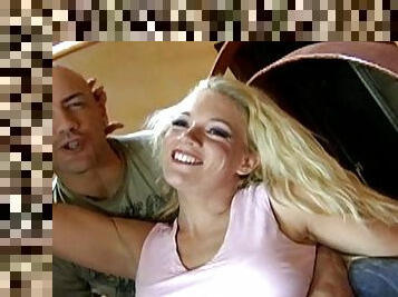 Busty tattooed blonde Heidi was fucked so nasty