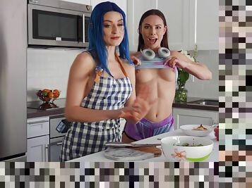 Intriguing chicks work magic in the kitchen