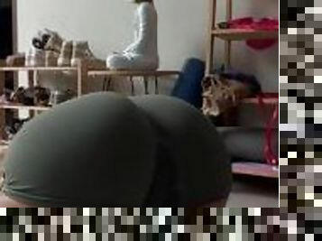 Yoga pose - Stretching my big ass #1