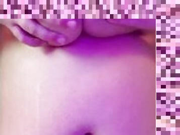 gros-nichons, grosse, masturbation, orgasme, chatte-pussy, amateur, belle-femme-ronde, naturel, chevauchement, gode