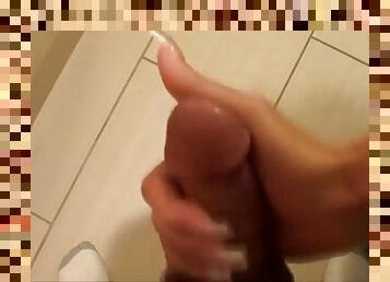 Guy cums twice. ruined handjob, sockjob footjob