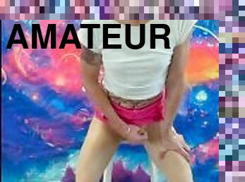 masturbação, transsexual, amador, puta-slut, gozando, suja