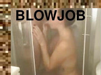 blowjob in the shower