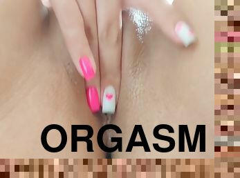 onani, orgasme, pussy, amatør, alene