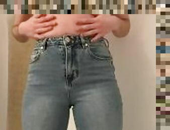 pisser, amateur, lesbienne, ados, jouet, pute, solo, jeans, sexe-habillé, petits-seins