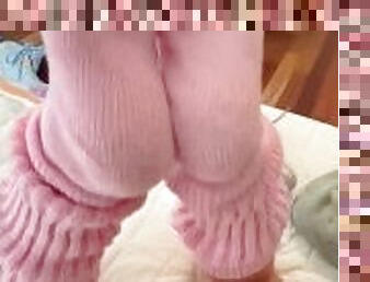 Pink slouch socks teaser