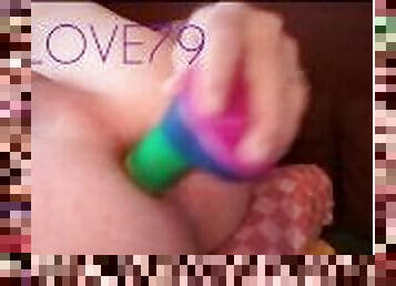 First short teaser video -), my fav rainbow dildo...