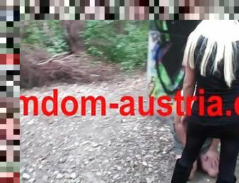 en-plein-air, public, amateur, ados, hardcore, allemand, bdsm, esclave, blonde, fétiche