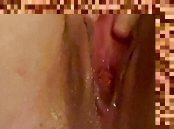 masturbation, orgasme, giclée, amateur, milf, point-de-vue, solo