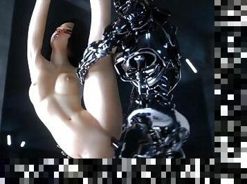 Battle angel Alita vs Terminator T800