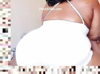 White Sundress Plump Pussy Thick Ebony Milf