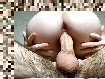 cutie put a fat dick in her tight pussy