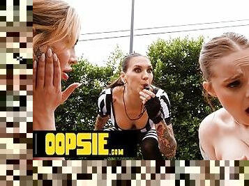 OOPSIE - Basketball Referee Rocky Emerson Caught Competitive Players Gracie Jane & Codi Vore Fucking