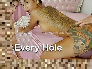 Asian Every Hole Sampler plus Creampie! POV