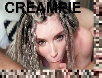 Surprise From Beauty With Dreadlocks - Hot Deepthroat And Fucking Till Creampie Pov 17 Min