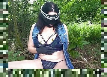 Lady Shock - Nettle Masturbating in Nature