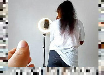 Sri Lankan - is My Horny Step-Sister making TikTok video? or try to Seduce me( Music- Cardi B - WAP)