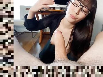 asiático, professor, amador, chupanços, hardcore, japonesa, pov, facial, excitante