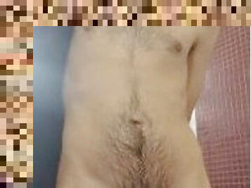 baignade, poilue, amateur, énorme-bite, branlette, horny, fétiche, douche, solo, musclé