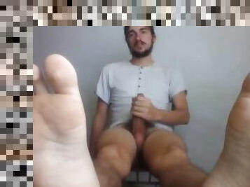 man feet and BIG DICK